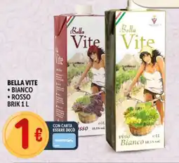 Deco Supermercati Bella vite bianco rosso brik offerta