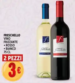 Deco Supermercati Freschello vino frizzante rosso bianco offerta