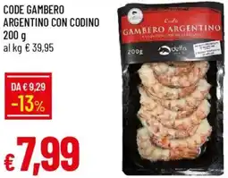 Galassia Code gambero argentino con codino offerta