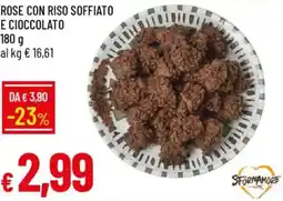 Galassia Rose con riso soffiato e cioccolato offerta