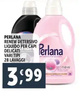 Deco Supermercati Perlana renew detersivo liquido per capi delicati offerta