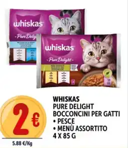 Deco Supermercati Whiskas pure delight bocconcini per gatti offerta