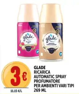 Deco Supermercati Glade ricarica automatic spray profumatore per ambienti offerta