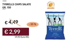 Prezzemolo e Vitale Tyrrells chips salate offerta