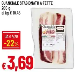 Galassia Guanciale stagionato a fette offerta