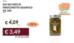 Prezzemolo e Vitale Giu giu pate di finocchietto selvatico offerta