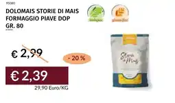 Prezzemolo e Vitale Dolomais storie di mais formaggio piave dop offerta
