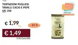 Prezzemolo e Vitale Tentazioni pugliesi taralli cacio e pepe offerta