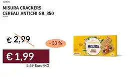 Prezzemolo e Vitale Misura crackers cereali antichi offerta