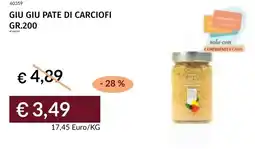 Prezzemolo e Vitale Giu giu pate di carciofi offerta