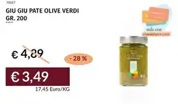 Prezzemolo e Vitale Giu giu pate olive verdi offerta