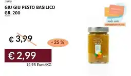 Prezzemolo e Vitale Giu giu pesto basilico offerta