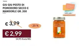 Prezzemolo e Vitale Giu giu pesto di pomodoro secco e mandorle offerta