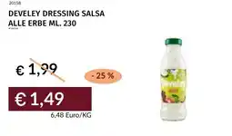 Prezzemolo e Vitale Develey dressing salsa alle erbe offerta