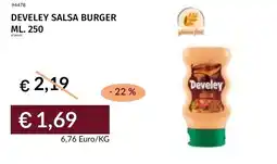 Prezzemolo e Vitale Develey salsa burger offerta