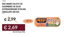 Prezzemolo e Vitale Rio mare filetti di sgombro in olio extravergine d'oliva grigliati offerta