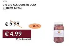 Prezzemolo e Vitale Giu giu acciughe in olio di oliva offerta