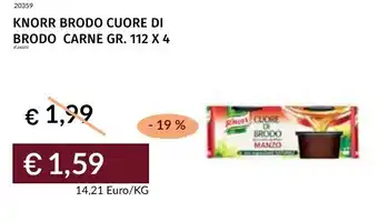 Prezzemolo e Vitale Knorr brodo cuore di brodo carne offerta