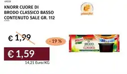 Prezzemolo e Vitale Knorr cuore di brodo classico basso contenuto sale offerta