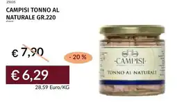 Prezzemolo e Vitale Campisi tonno al naturale offerta