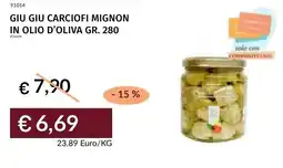 Prezzemolo e Vitale Giu giu carciofi mignon in olio d'oliva offerta