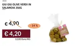 Prezzemolo e Vitale Giu giu olive verdi in salamoia offerta