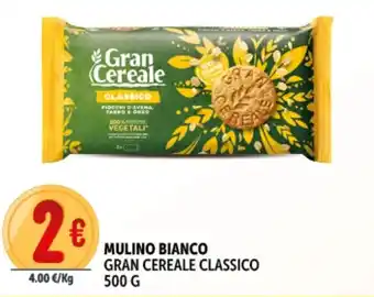 Deco Supermercati Mulino bianco gran cereale classico offerta