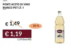 Prezzemolo e Vitale Ponti aceto di vino bianco offerta