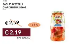 Prezzemolo e Vitale Sacla' acetelli giardiniera offerta