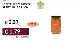 Prezzemolo e Vitale Le eccellenze p&v ceci al naturale offerta
