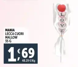 Deco Supermercati Mania lecca cuori mallow offerta