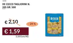 Prezzemolo e Vitale De cecco taglierini n. 205 offerta