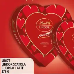 Deco Supermercati Lindt lindor scatola cuori al latte offerta