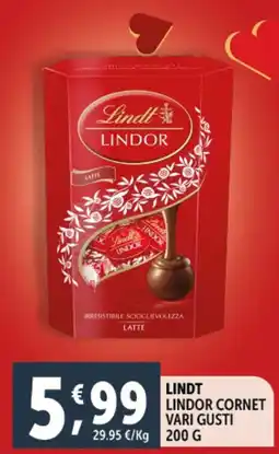 Deco Supermercati Lindt lindor cornet offerta