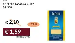 Prezzemolo e Vitale De cecco lasagna n. 502 offerta