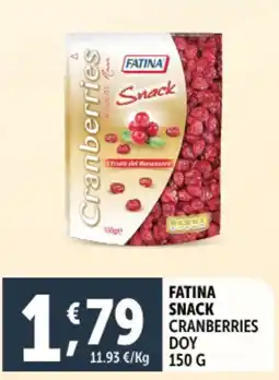 Deco Supermercati Fatina snack cranberries doy offerta