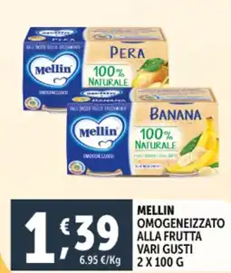 Deco Supermercati Mellin omogeneizzato alla frutta offerta