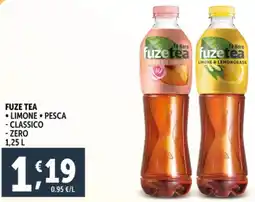 Deco Supermercati Fuze tea limone pesca classico zero offerta