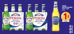Deco Supermercati Peroni nastro azzurro birra capri offerta