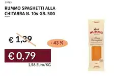 Prezzemolo e Vitale Rummo spaghetti alla chitarra n. 104 offerta
