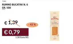 Prezzemolo e Vitale Rummo bucatini n. 6 offerta