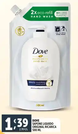 Deco Supermercati Dove sapone liquido original ricarica offerta