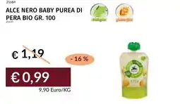 Prezzemolo e Vitale Alce nero baby purea di pera bio offerta