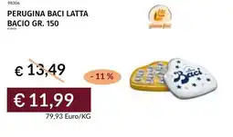 Prezzemolo e Vitale Perugina baci latta bacio offerta