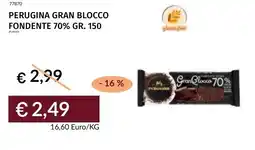 Prezzemolo e Vitale Perugina gran blocco fondente 70% offerta