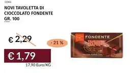 Prezzemolo e Vitale Novi tavoletta di cioccolato fondente offerta