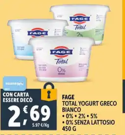 Deco Supermercati Fage total yogurt greco bianco offerta