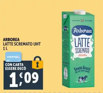 Deco Supermercati Arborea latte scremato UHT offerta