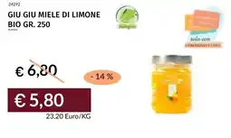 Prezzemolo e Vitale Giu giu miele di limone bio offerta