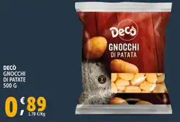 Deco Supermercati Decò gnocchi di patate offerta